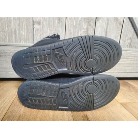 Nike Air Jordan 1 Flight 5 Premium High Top Black Sneaker Sz 7.5 Wmn 881434-001 - Picture 4 of 11